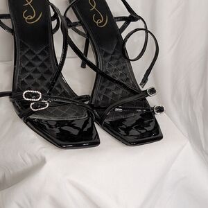 Sam Edelman Elegant Black Strappy Heels